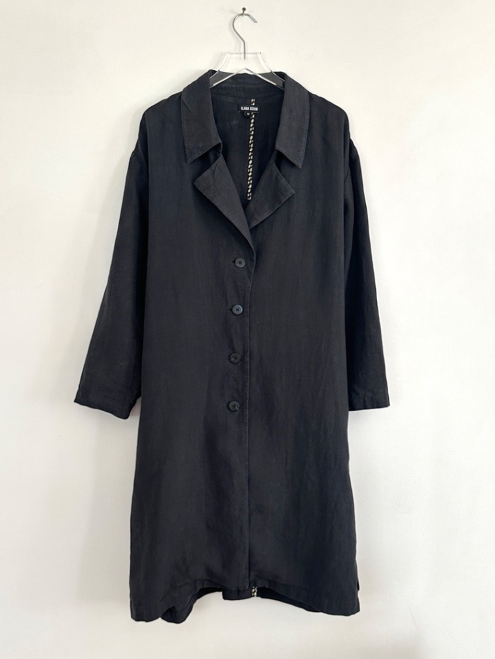 Ilana Kohn linen lisa trench coat jacket trenchcoat cotton chore la garconne S M